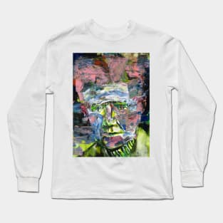 EMIL CIORAN acrylic and watercolor portrait Long Sleeve T-Shirt